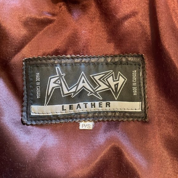 Rare Vintage FLASH Leather Jacket - Picture 2 of 7